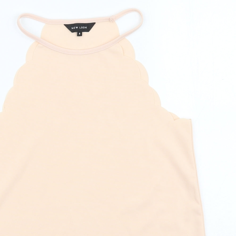New Look Womens Pink Viscose Basic Tank Size 8 Halter