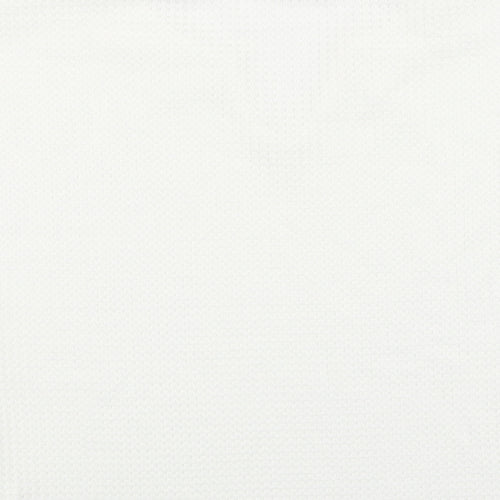 Preworn Womens White Polyester Basic Blouse Size L V-Neck