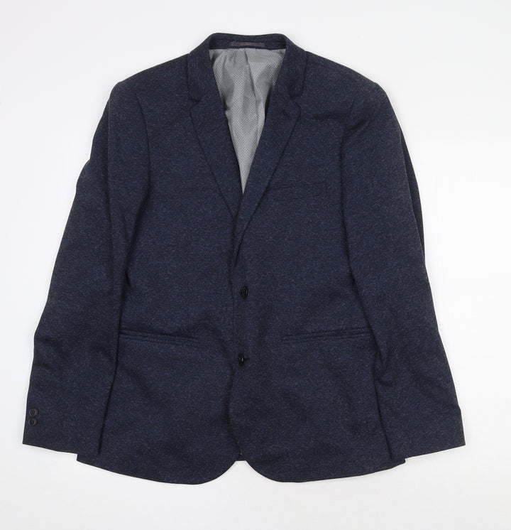 Burton Mens Blue Polyester Jacket Blazer Size M