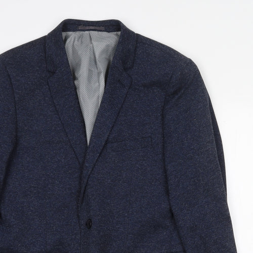 Burton Mens Blue Polyester Jacket Blazer Size M