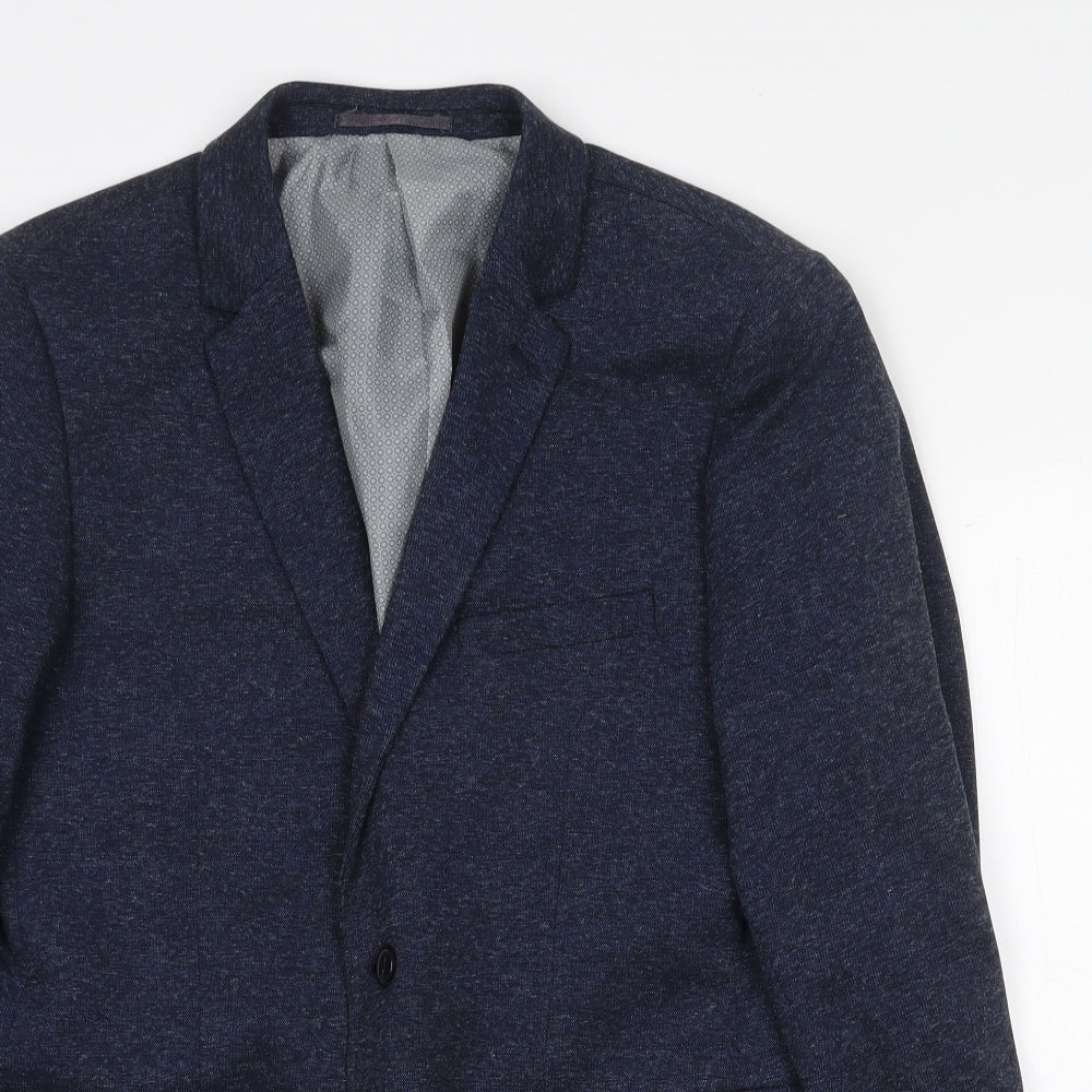 Burton Mens Blue Polyester Jacket Blazer Size M