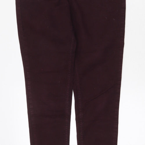 Maison de Nimes Womens Purple Cotton Skinny Jeans Size 28 in Regular Zip
