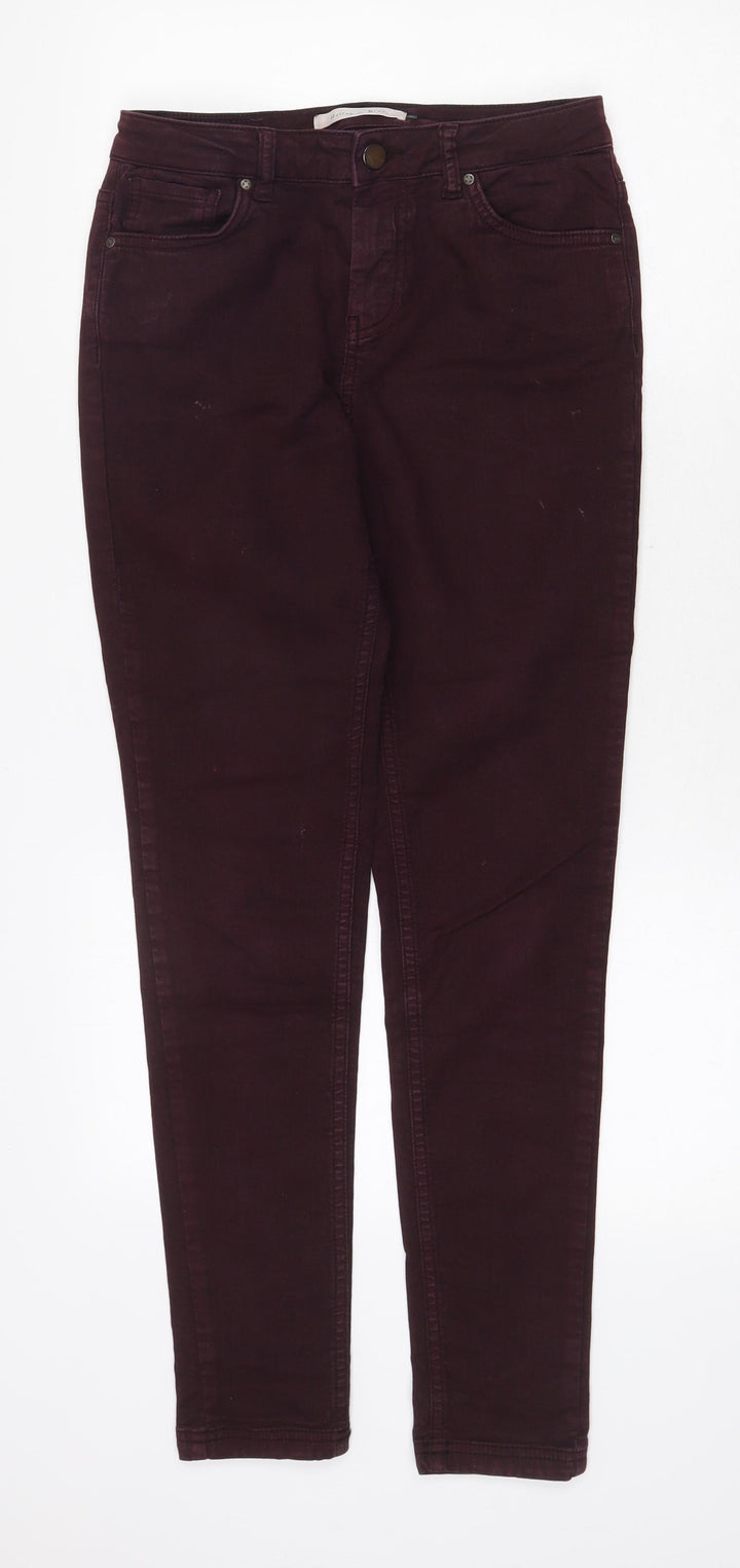 Maison de Nimes Womens Purple Cotton Skinny Jeans Size 28 in Regular Zip