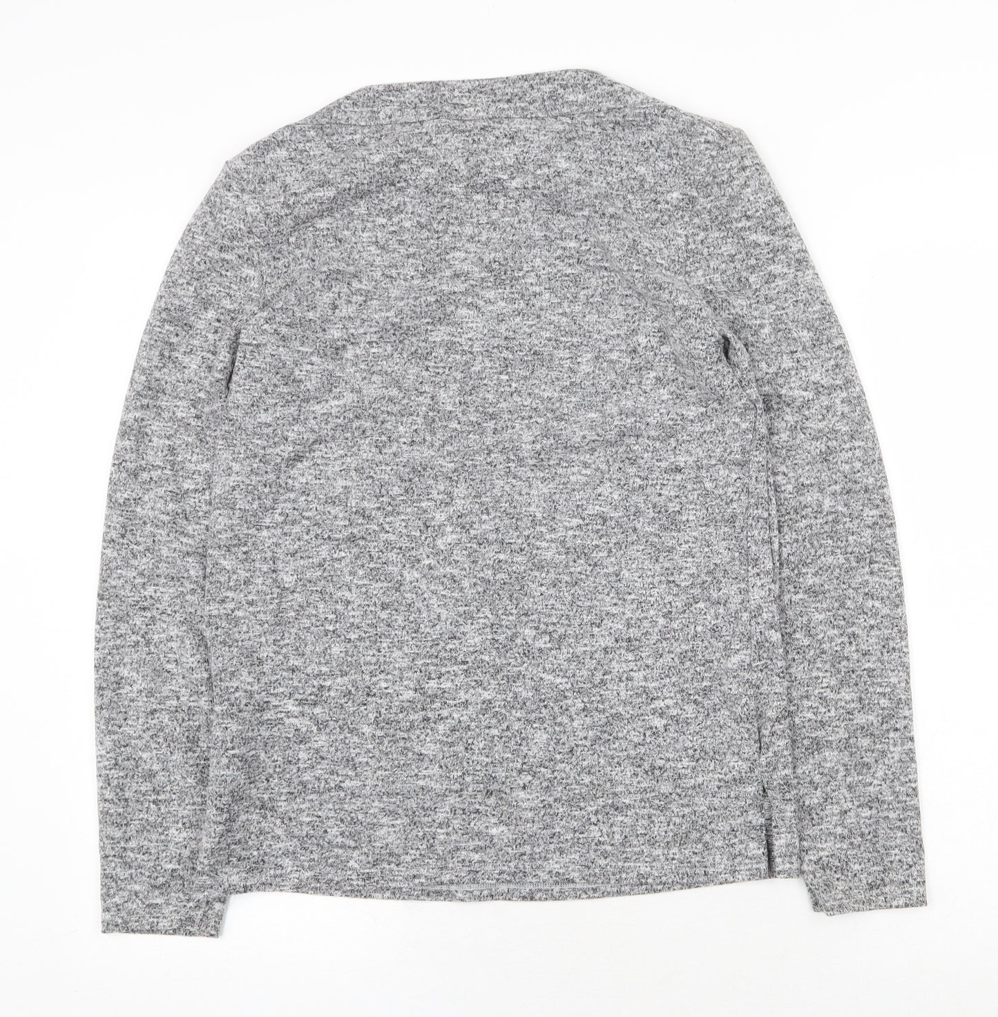 Dorothy Perkins Womens Grey Boat Neck Polyester Pullover Jumper Size 12 - Slash Neck