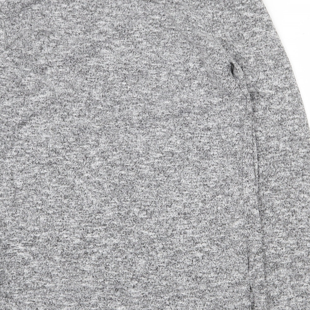 Dorothy Perkins Womens Grey Boat Neck Polyester Pullover Jumper Size 12 - Slash Neck