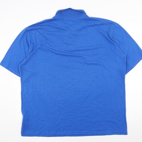 Slazenger Mens Blue Polyester Polo Size 3XL Collared Button