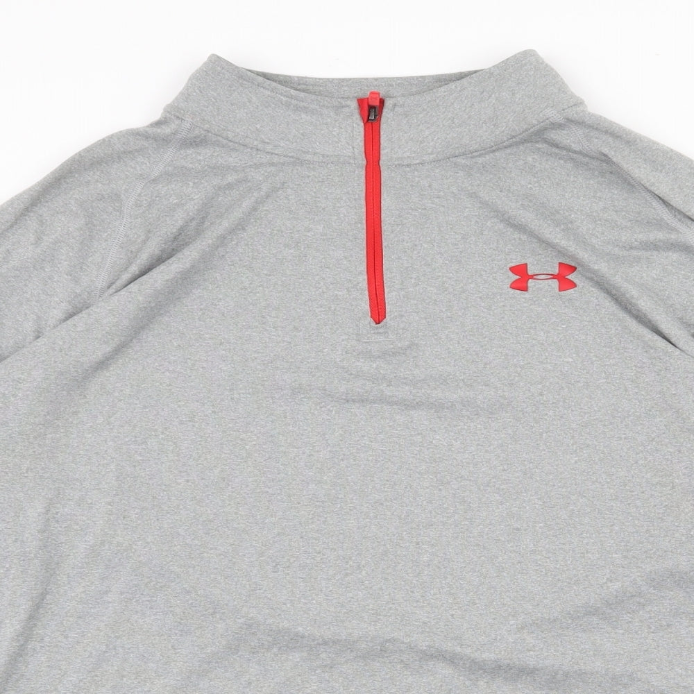 Under armour Mens Grey Polyester Pullover Sweatshirt Size XL