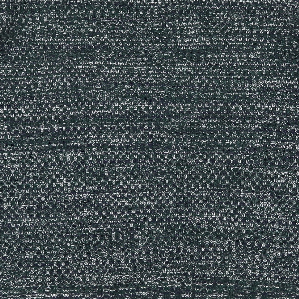 Burton Mens Green Round Neck Acrylic Pullover Jumper Size XL