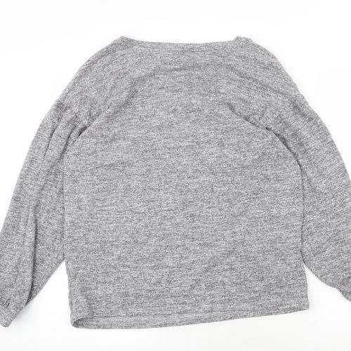 F&F Womens Grey Boat Neck Viscose Pullover Jumper Size 12 - Weekend, Paris