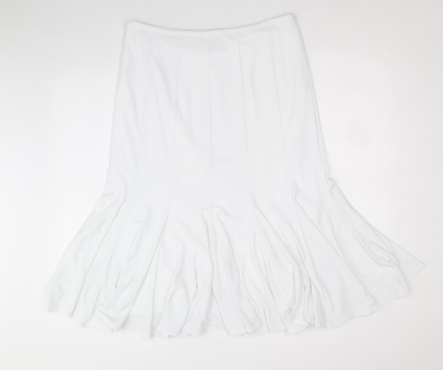 Joseph Ribkoff Womens White Polyester Trumpet Skirt Size 16