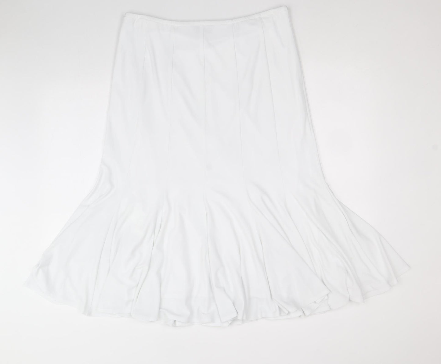 Joseph Ribkoff Womens White Polyester Trumpet Skirt Size 16