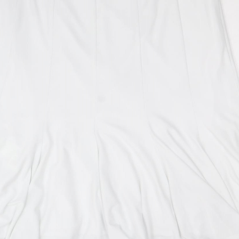 Joseph Ribkoff Womens White Polyester Trumpet Skirt Size 16
