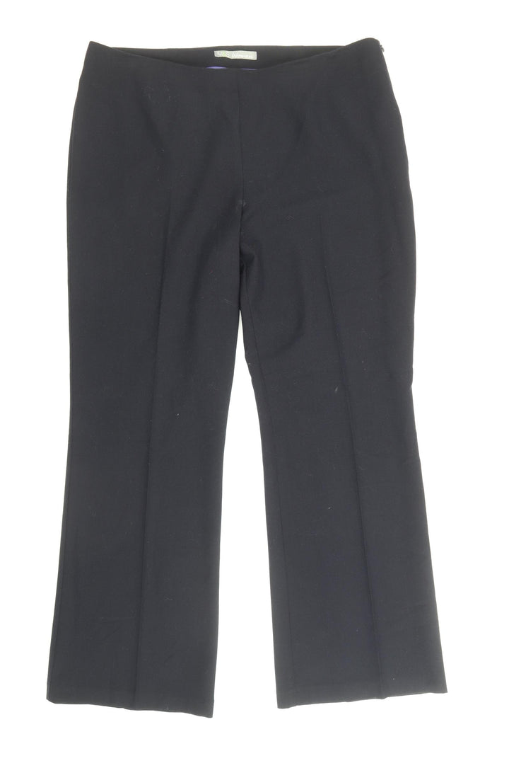 Marks and Spencer Womens Blue Polyester Dress Pants Trousers Size 14 Regular Zip