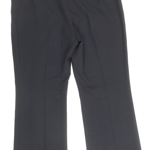 Marks and Spencer Womens Blue Polyester Dress Pants Trousers Size 14 Regular Zip