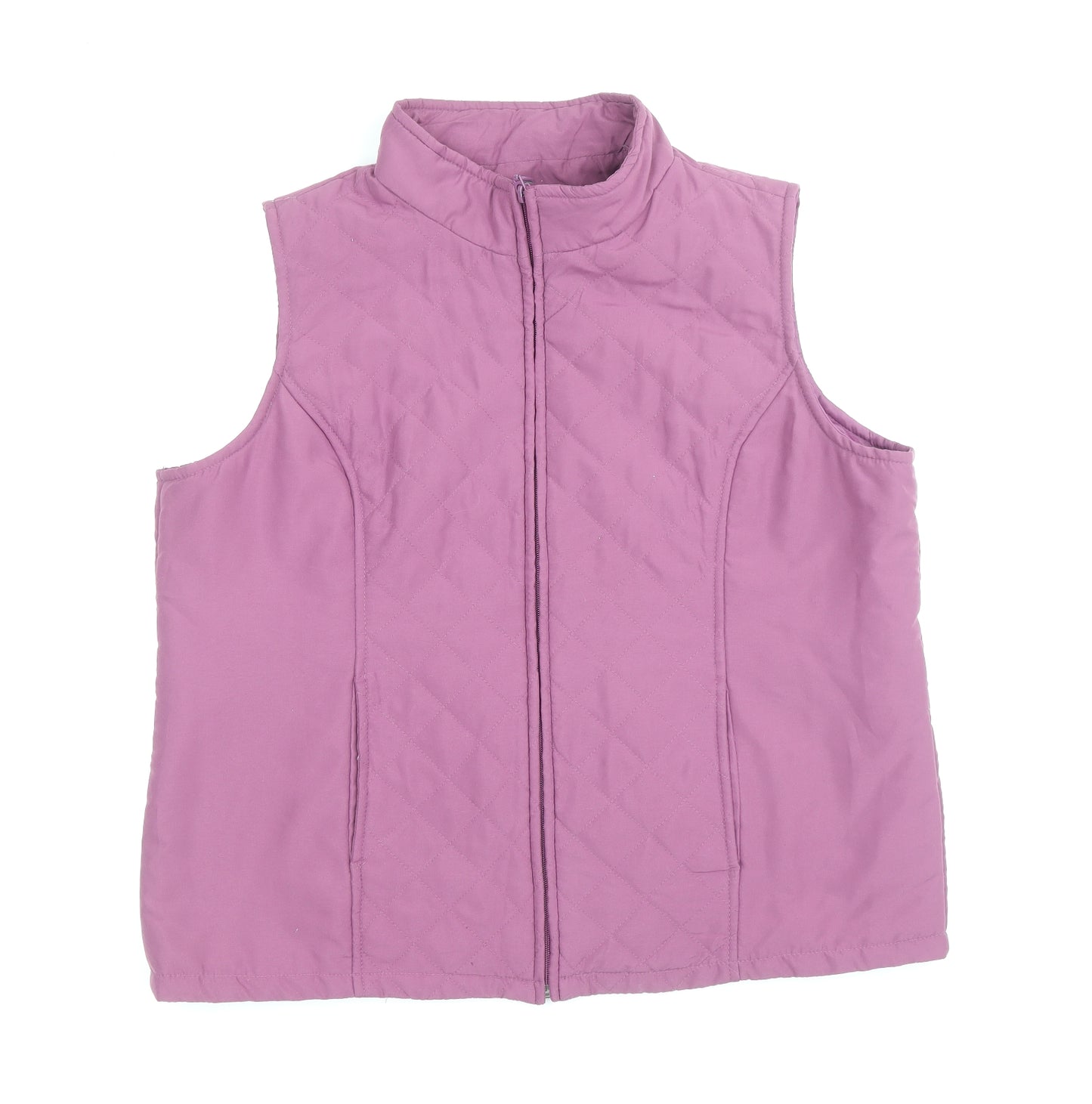 EWM Womens Purple Gilet Jacket Size 14 Zip