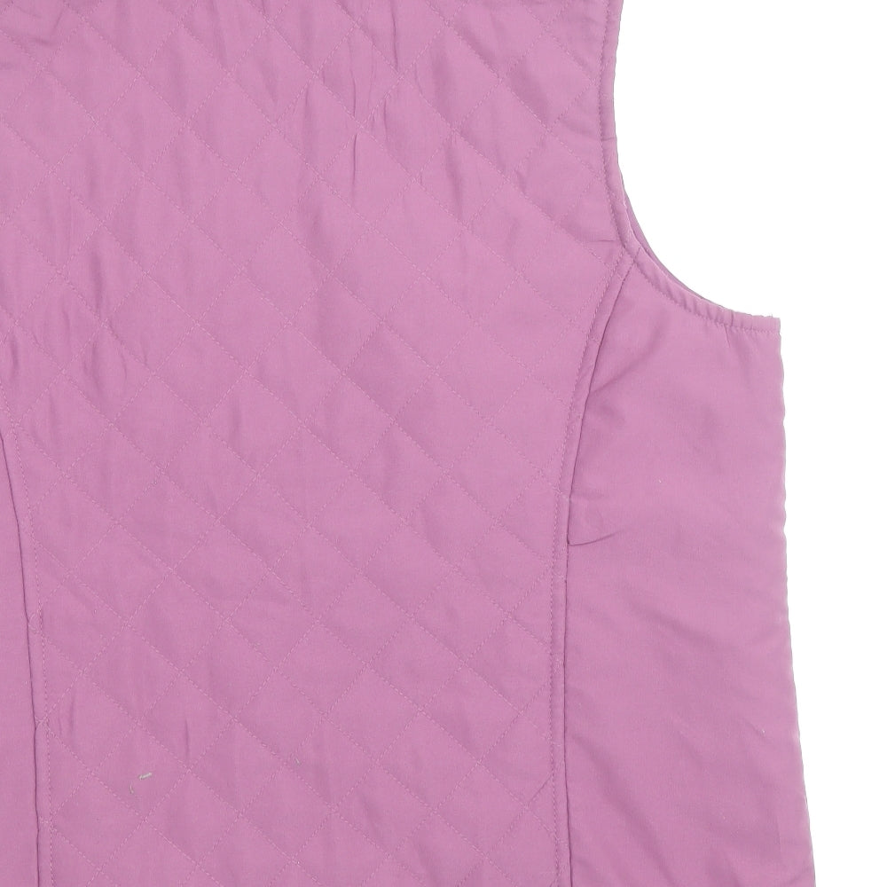 EWM Womens Purple Gilet Jacket Size 14 Zip