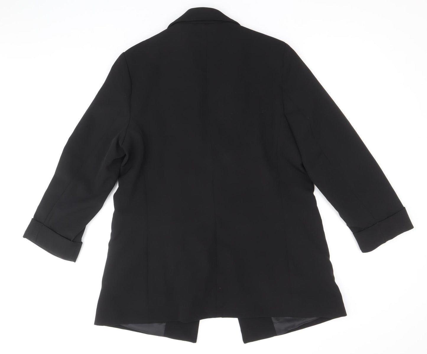 New Look Womens Black Polyester Jacket Blazer Size 12