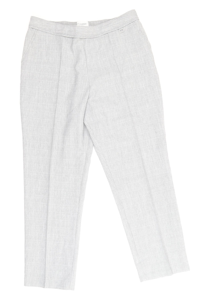 Marks and Spencer Womens Grey Polyester Trousers Size 14 Regular
