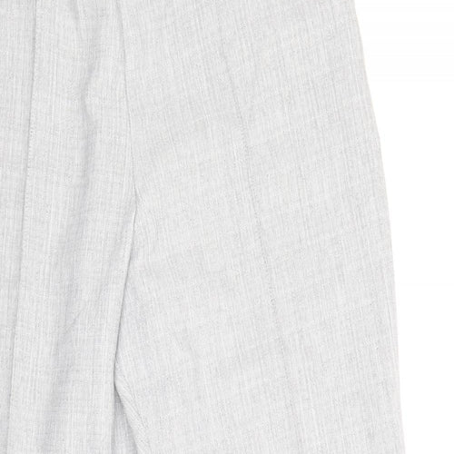 Marks and Spencer Womens Grey Polyester Trousers Size 14 Regular