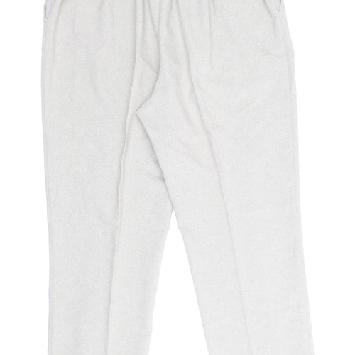 BHS Womens Beige Polyester Trousers Size 14 Regular