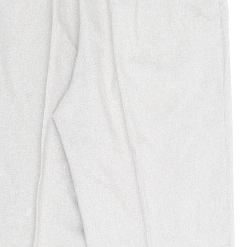 BHS Womens Beige Polyester Trousers Size 14 Regular