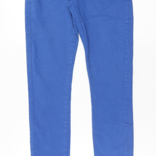 Denim & Co. Womens Blue Cotton Skinny Jeans Size 6 Regular Zip