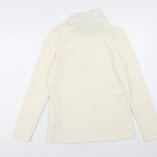 Regatta Womens Ivory Polyester Pullover Sweatshirt Size 10 Zip