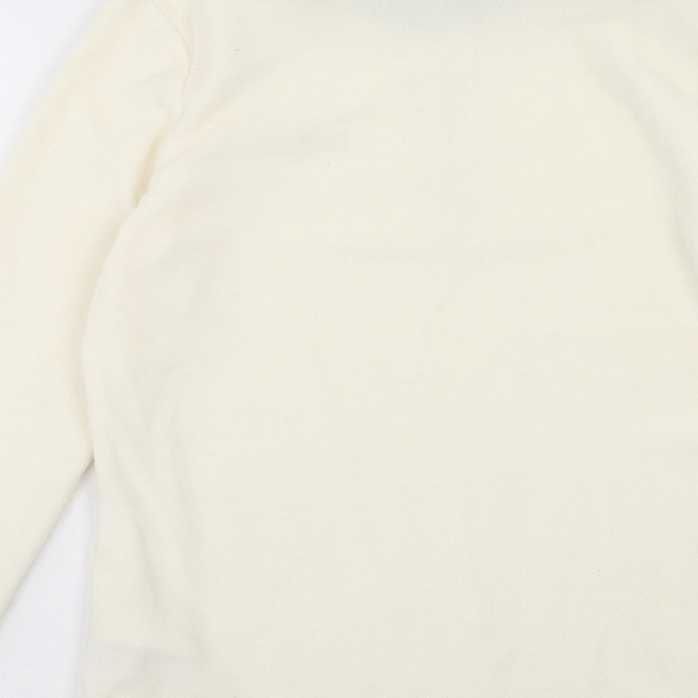 Regatta Womens Ivory Polyester Pullover Sweatshirt Size 10 Zip