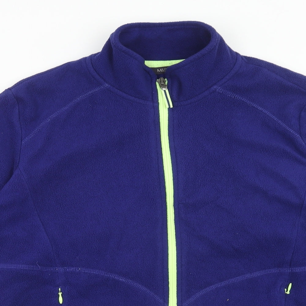 Marks and Spencer Womens Purple Jacket Size 16 Zip