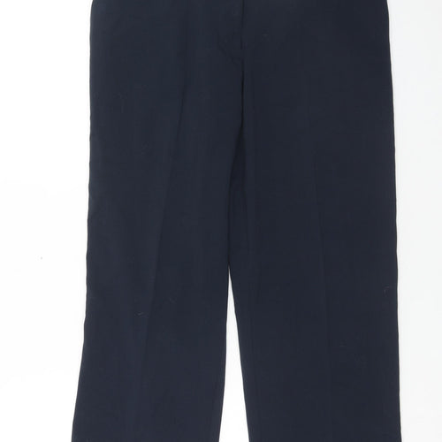 Special Collection Womens Blue Polyester Dress Pants Trousers Size 14 Regular Hook & Eye