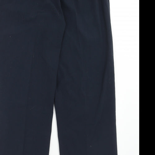 Special Collection Womens Blue Polyester Dress Pants Trousers Size 14 Regular Hook & Eye