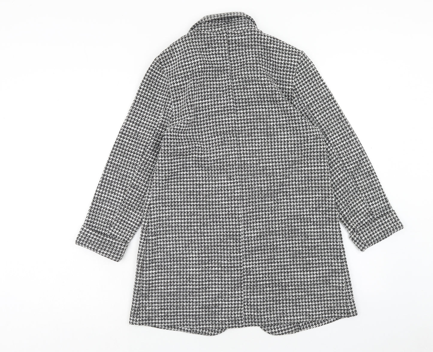F&F Womens Grey Geometric Jacket Coatigan Size 8