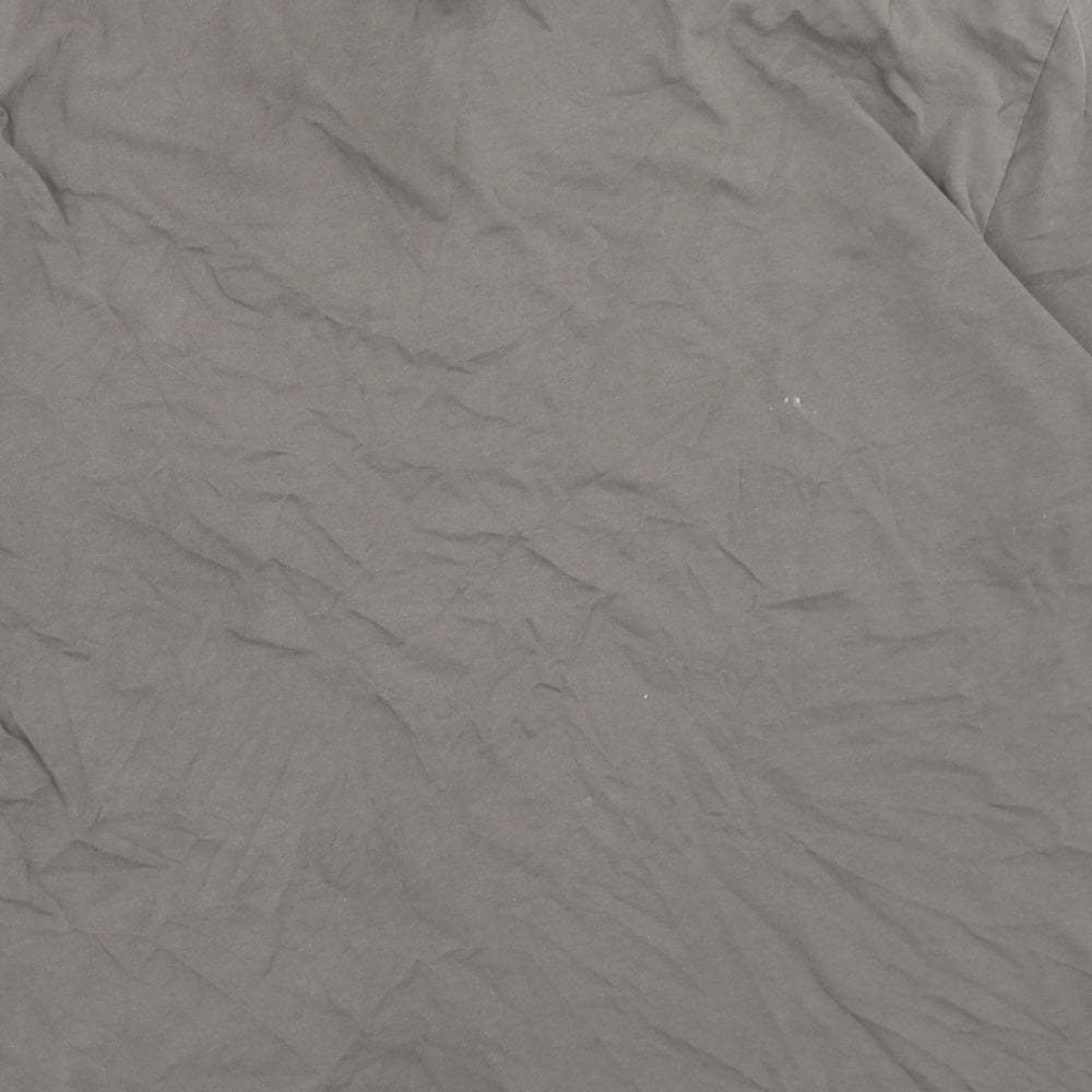 COLLUSION Mens Grey Cotton T-Shirt Size M Round Neck