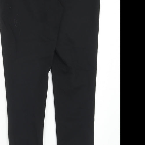 NEXT Womens Black Polyester Dress Pants Trousers Size 8 Regular Hook & Eye