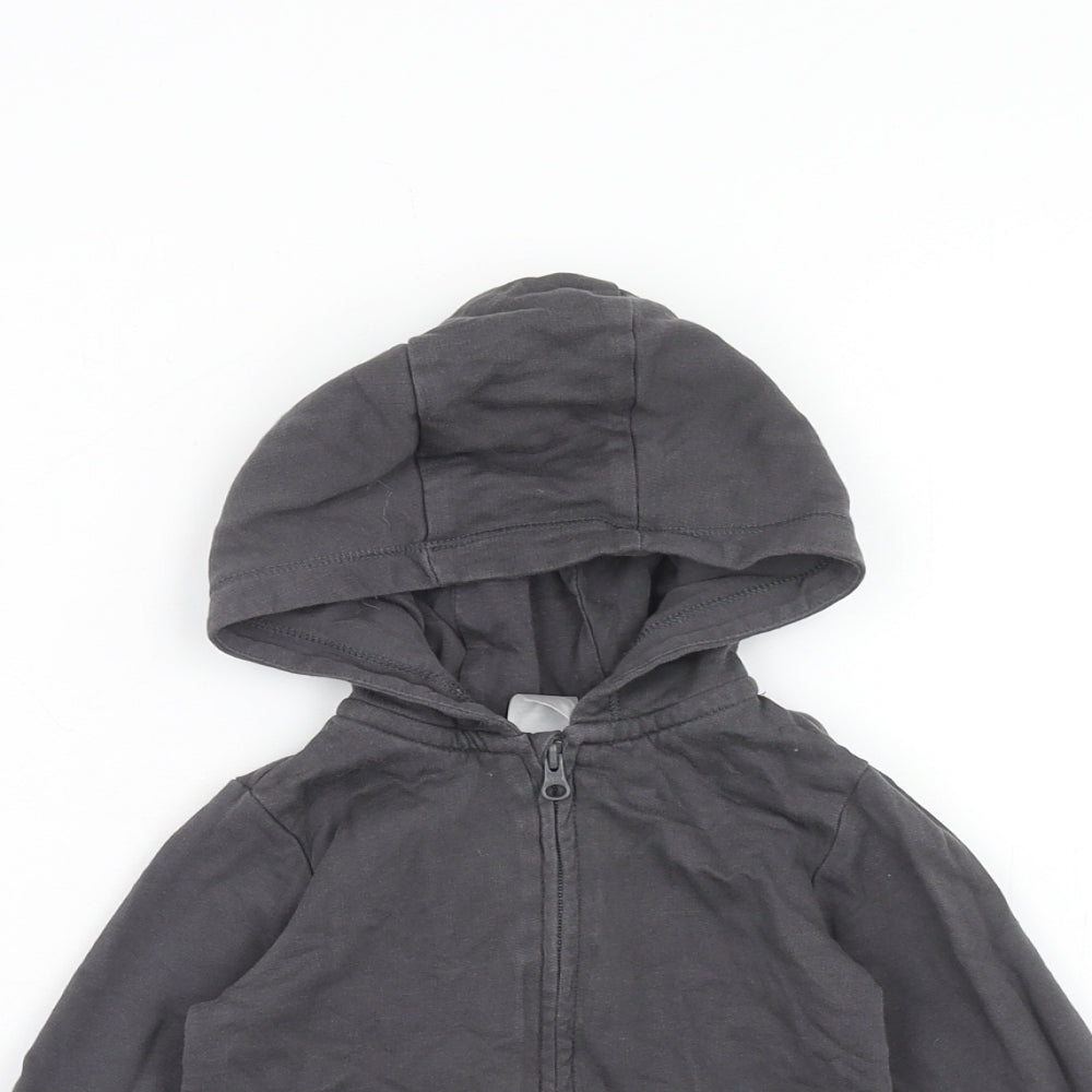 H&M Boys Grey Jacket Size 12-18 Months Zip