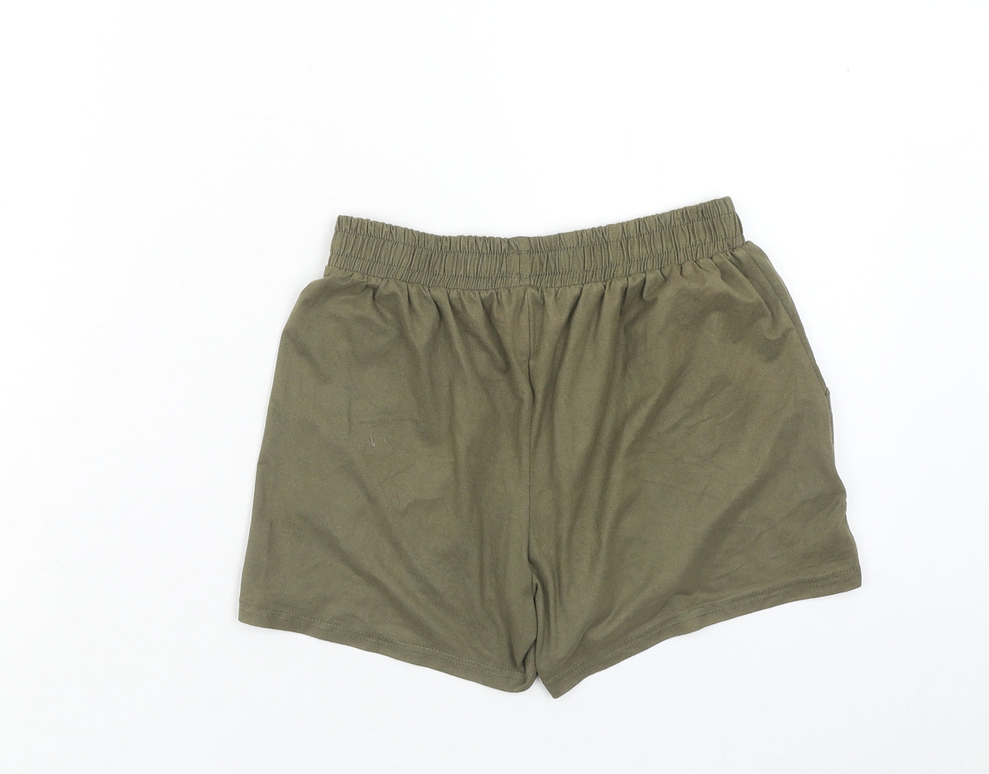 Atmosphere Womens Green Polyester Sweat Shorts Size 6 Regular Drawstring