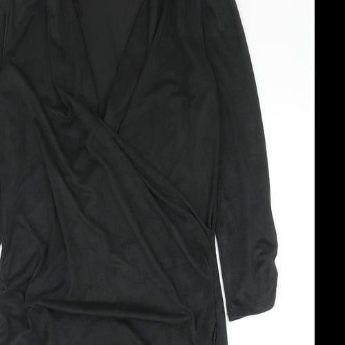 Marks and Spencer Womens Grey Polyester Shift Size 12 V-Neck Pullover