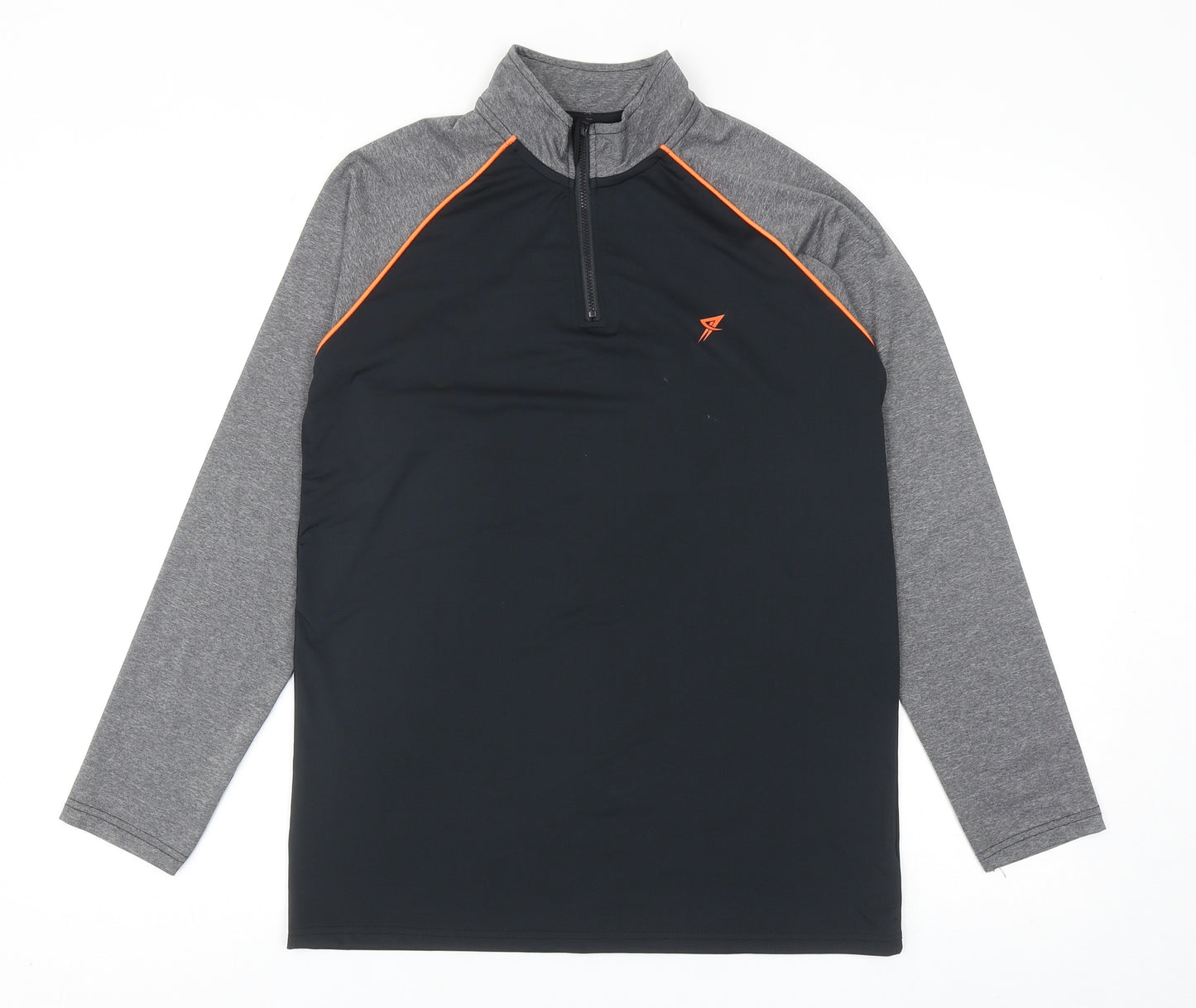 Primark Boys Black Polyester Pullover Sweatshirt Size 12-13 Years Zip