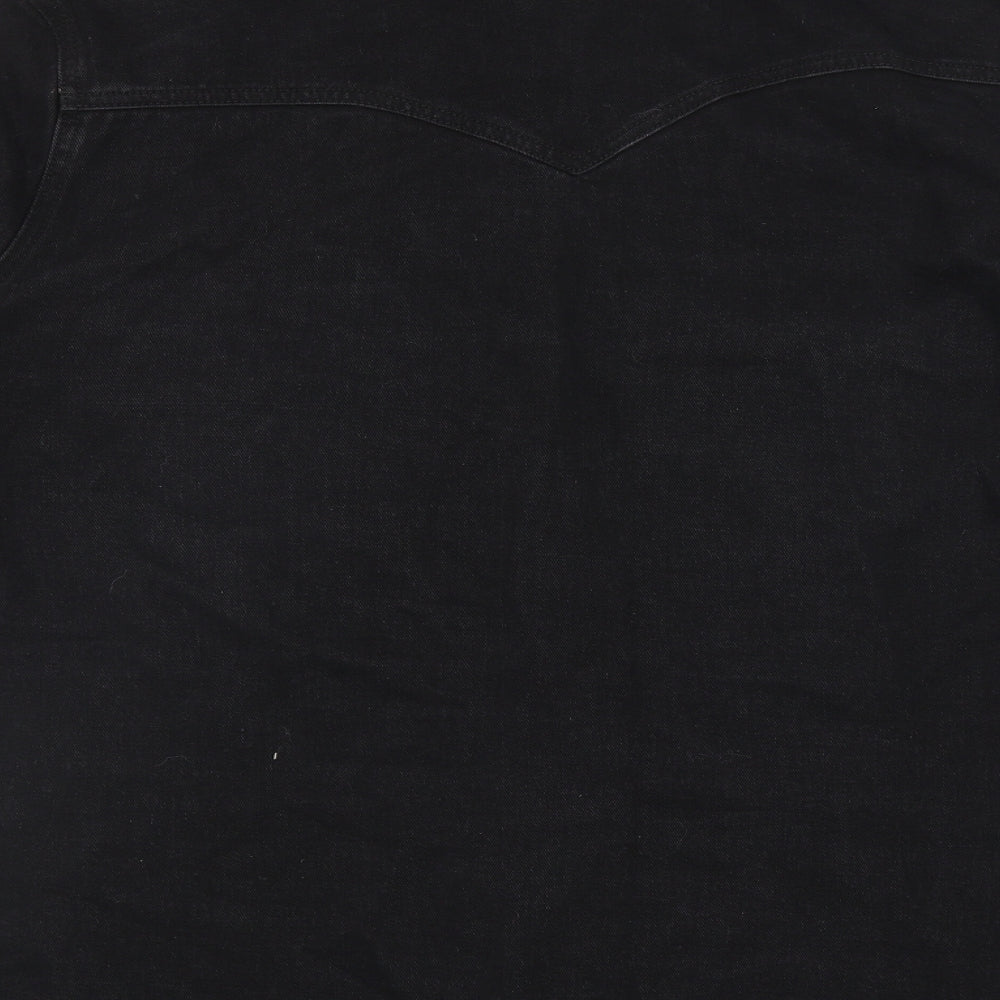 SheIn Womens Black Jacket Size 4XL Button