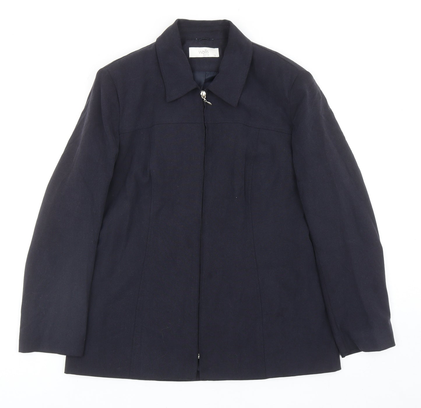 Wallis Womens Blue Jacket Size 12 Zip