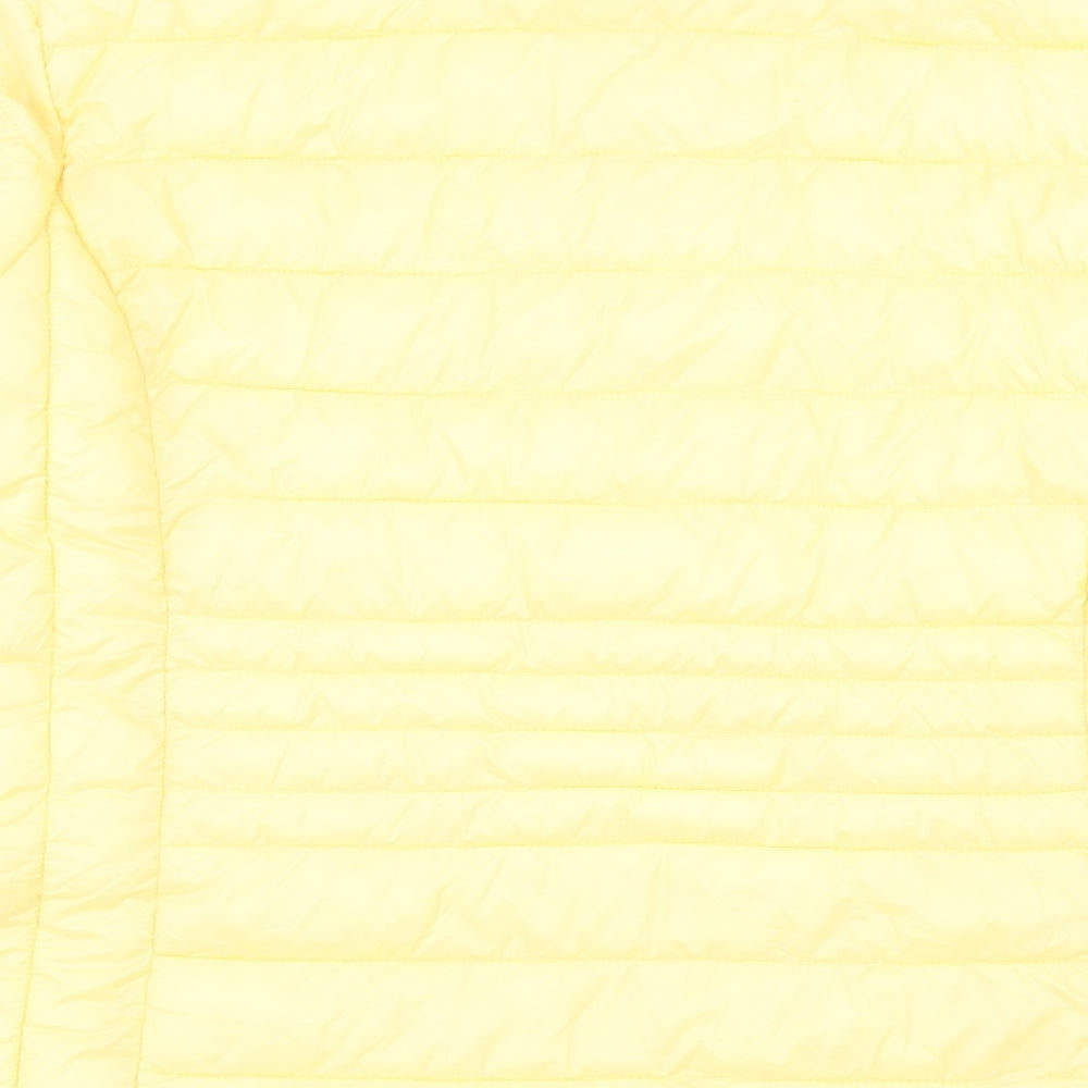 Primark Womens Yellow Quilted Jacket Size XL Zip