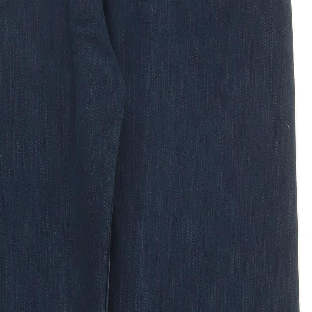 Blue Harbour Mens Blue Cotton Straight Jeans Size 36 in Regular Zip