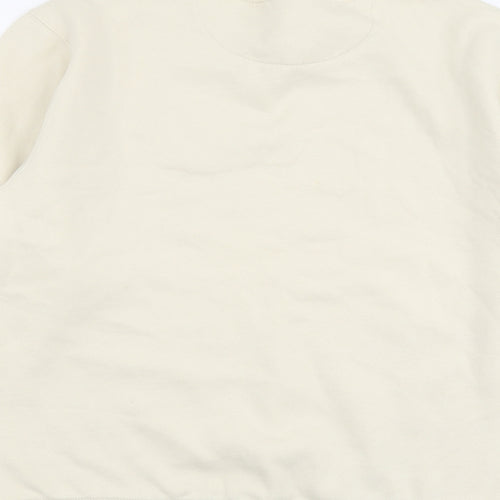 Cedar Wood State Mens Beige Cotton Pullover Sweatshirt Size M