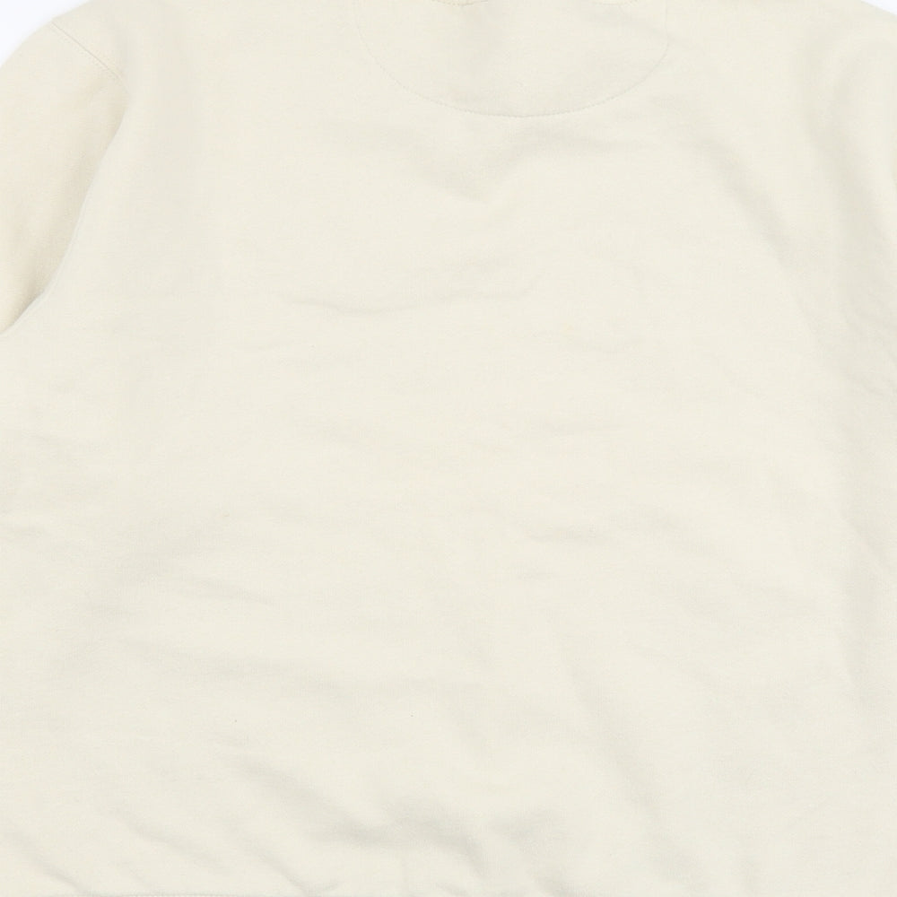 Cedar Wood State Mens Beige Cotton Pullover Sweatshirt Size M