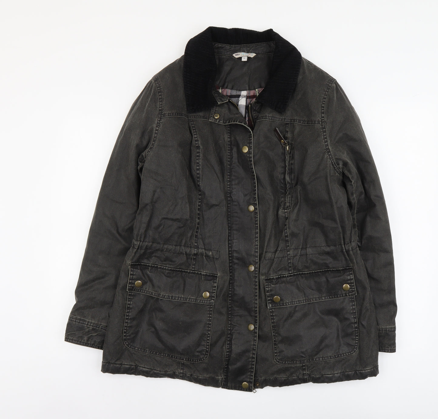 Marks and Spencer Womens Brown Jacket Size 16 Zip