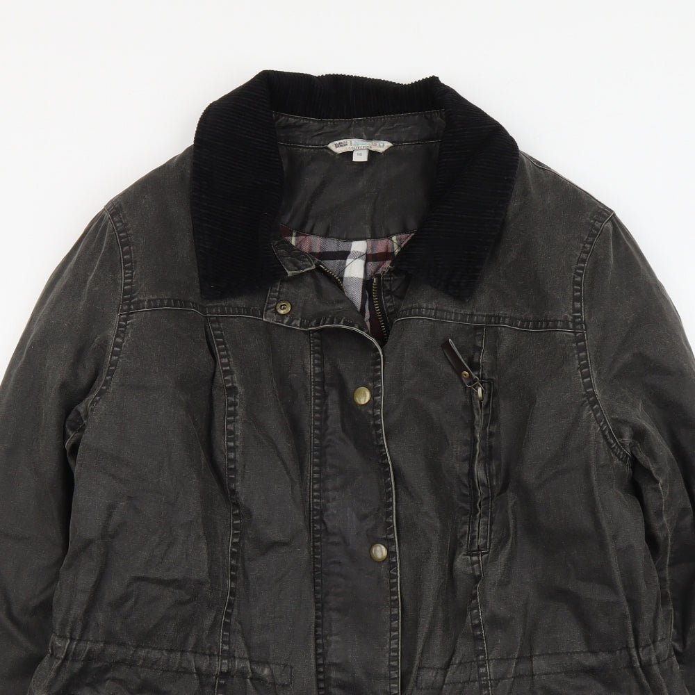 Marks and Spencer Womens Brown Jacket Size 16 Zip