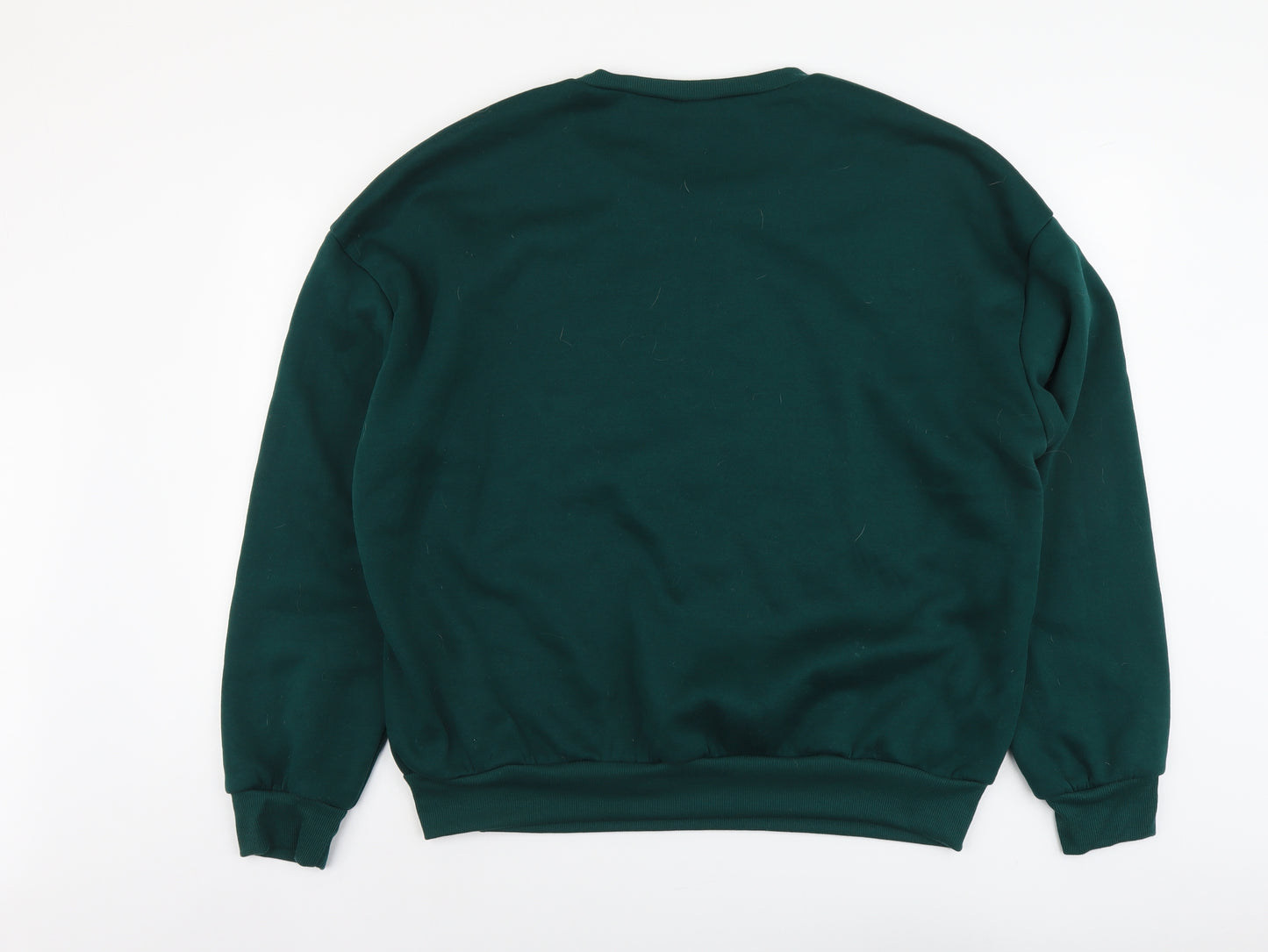 SheIn Mens Green Polyester Pullover Sweatshirt Size L - New York Brooklyn