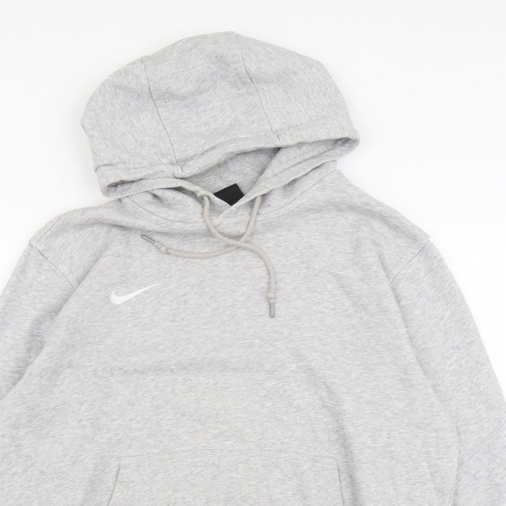Nike Mens Grey Cotton Pullover Hoodie Size M