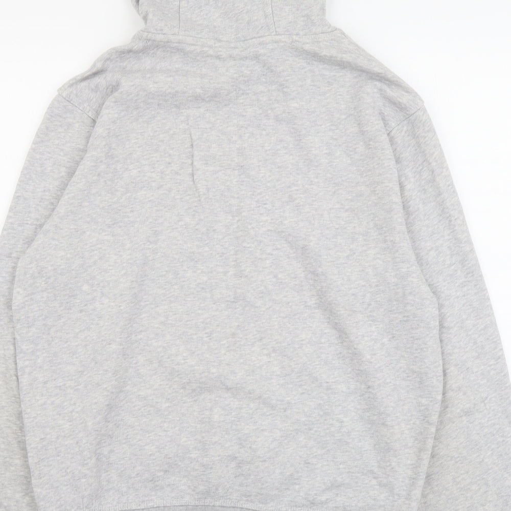 Nike Mens Grey Cotton Pullover Hoodie Size M