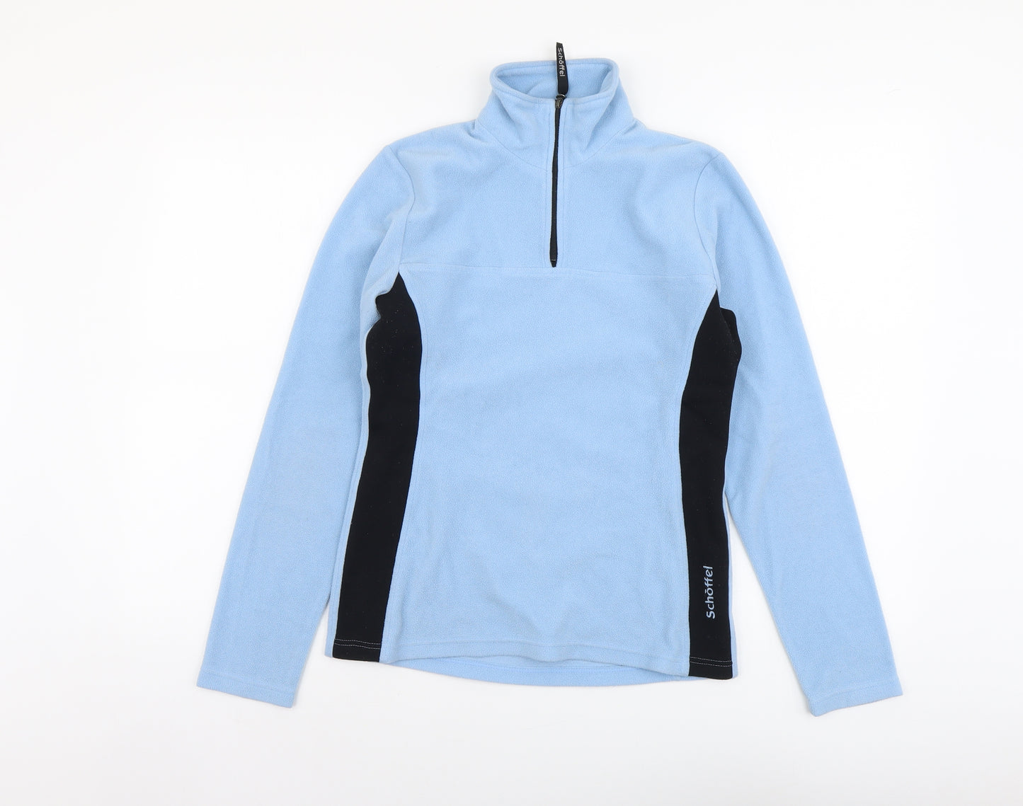 Schóffel Womens Blue Polyester Pullover Sweatshirt Size S Zip